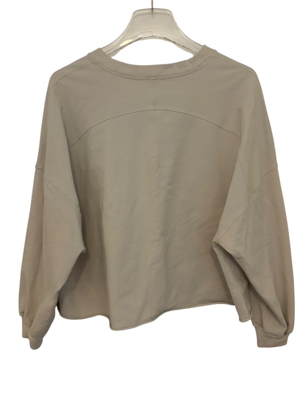 Lululemon LA Pullover Crew Off White Oversized Sweatshirt Size 6 VGUC - Picture 2 of 12